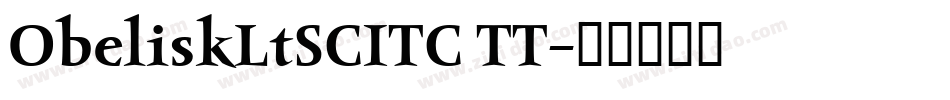 ObeliskLtSCITC TT字体转换